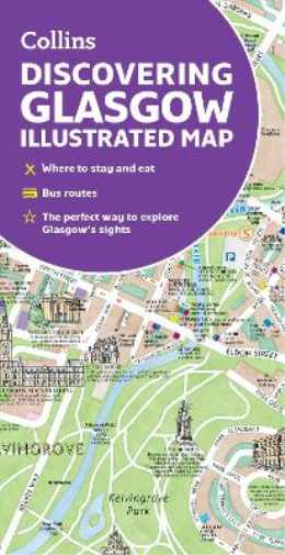 Dominic Beddow Discovering Glasgow Illustrated Map (Map)