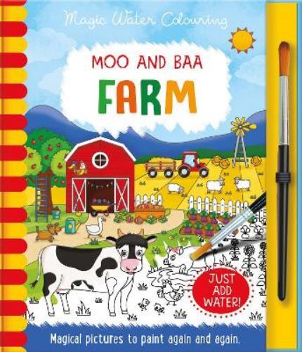 Jenny Copper Moo and Baa - Farm (Copertina rigida) Magic Water Colouring