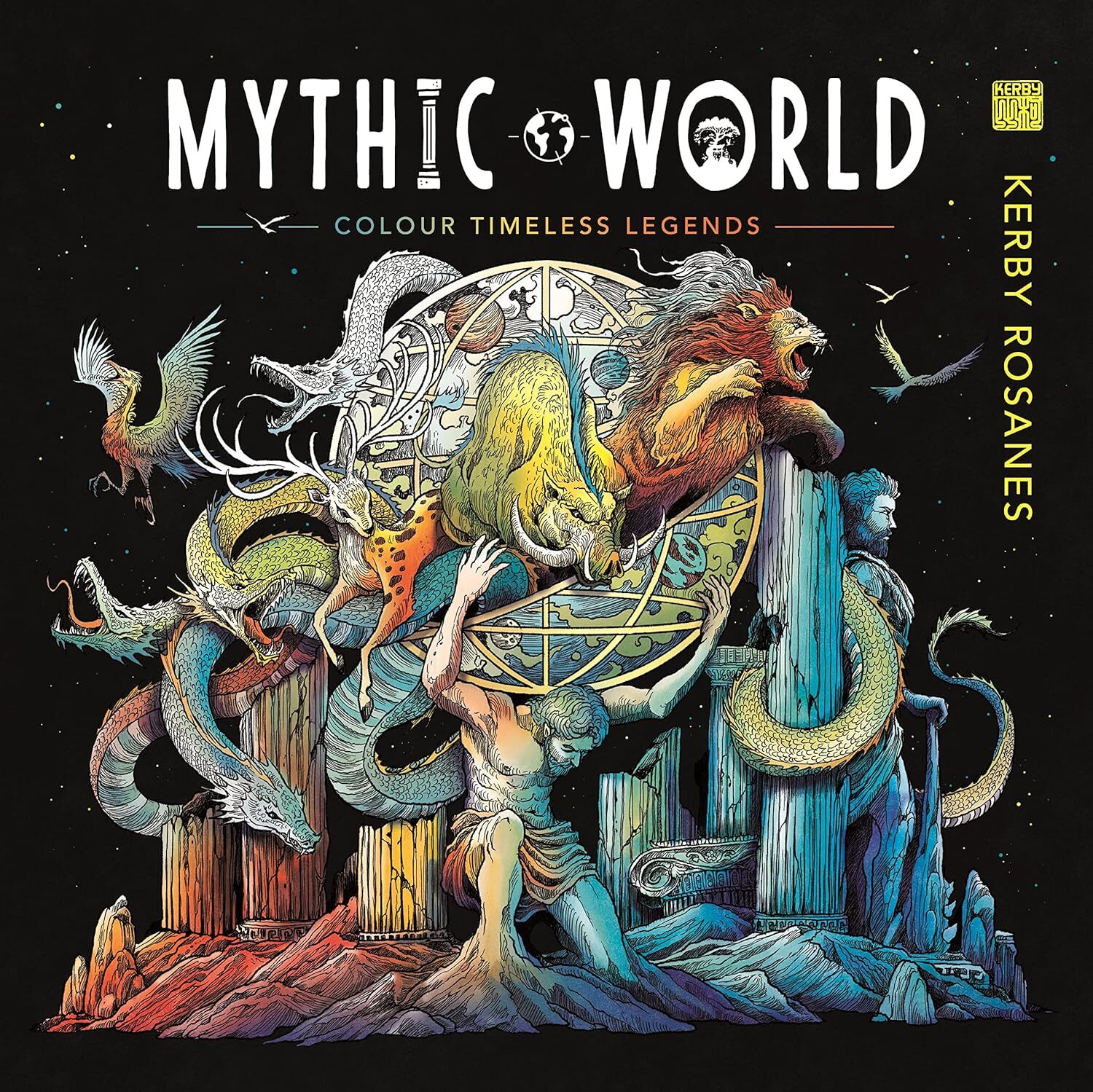 9781912785599 Mythic World: Colour Timeless Legends - KerRosanes