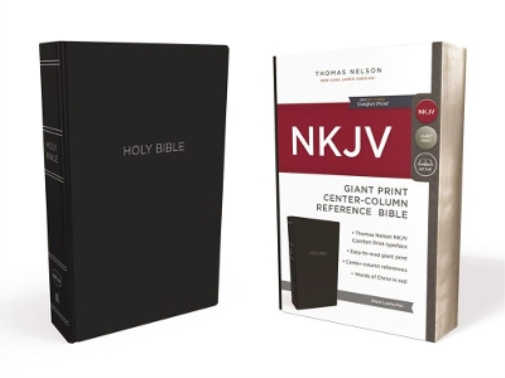 Thomas Nelson NKJV Holy Bible, Giant Print Center-Column Reference B (Tascabile)
