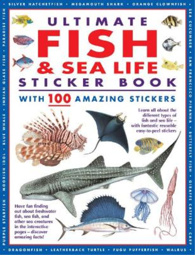 Armadillo Books Ultimate Fish & Sea Life Sticker Book (Tascabile)