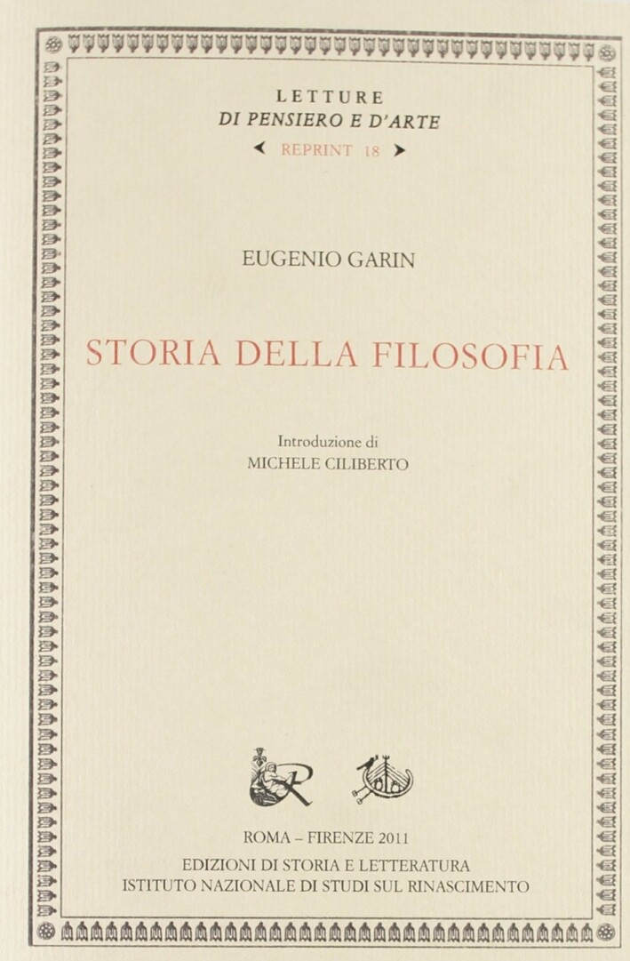 Storia della filosofia - [Edizioni di Storia e Letteratura]