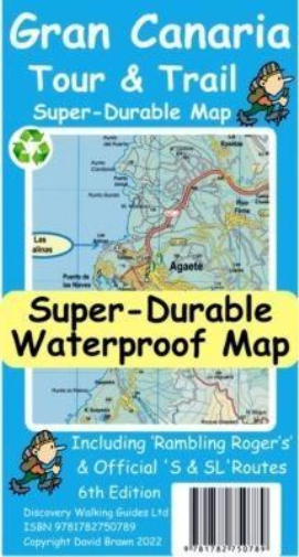 David Brawn Gran Canaria Tour and Trail Map (Map)