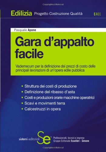 9788851306762 Gara d'appalto facile. Vademecum per la definizion...dile pubblica