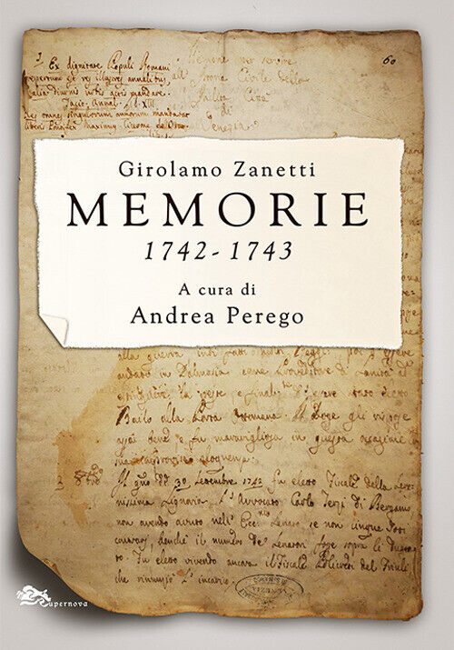 Memorie 1742-1743 - Zanetti Girolamo