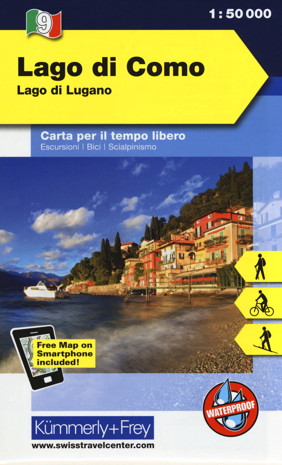 Libri Lago di Como, lago di Lugano 1:50.000. Carta escursionistica