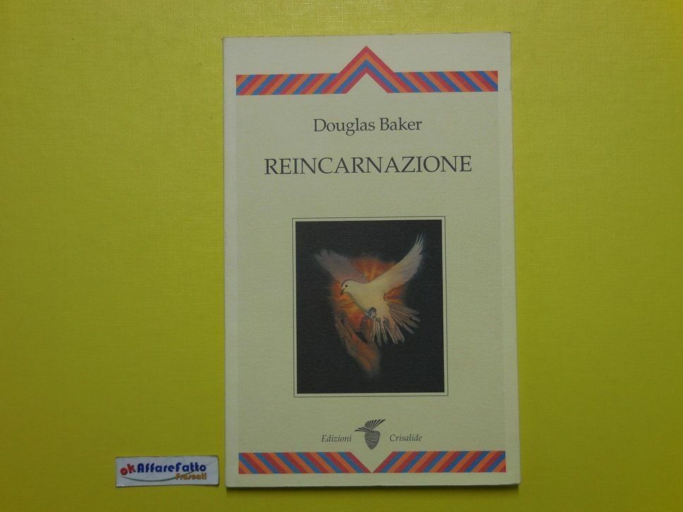 J 1593 LIBRO REINCARNAZIONE DI DOUGLAS BAKER RISTAMPA DEL 1993