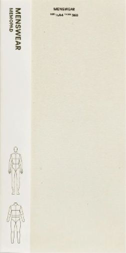 Fashionary Fashionary Menswear Memopad (Tascabile)