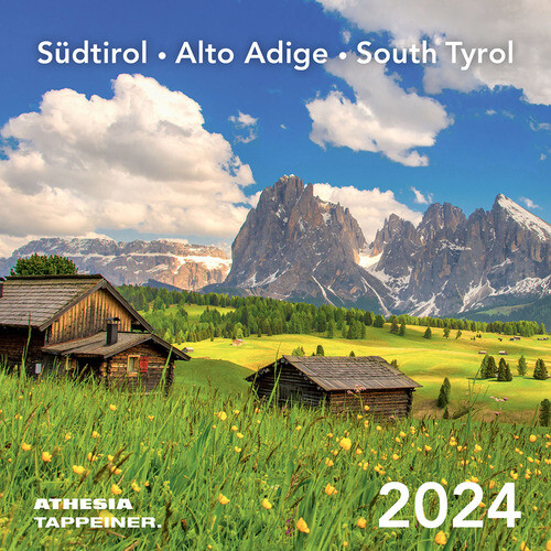 SUDTIROL POSTKARTENKALENDER. ALTO ADIGE-SOUTH TYROL. CALENDARIO 2024. AA.VV.