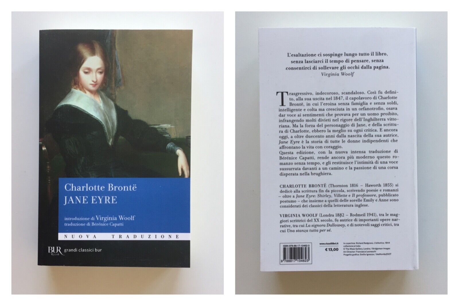 Jane Eyre Charlotte Bronte BUR Biblioteca Univ. Rizzoli Grandi classici