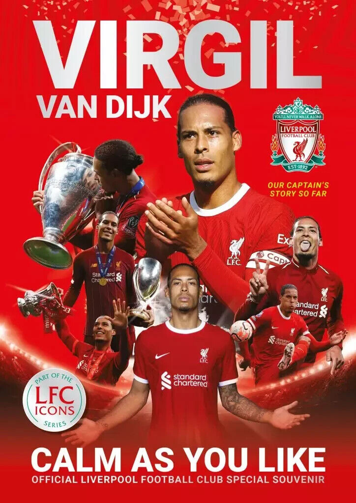 Virgil Van Dijk - Come Calma You Like Ufficiale Liverpool Football Club Souvenir