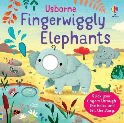 Felicity Brooks Fingerwiggly Elephants (Libro di cartone) Fingerwigglies