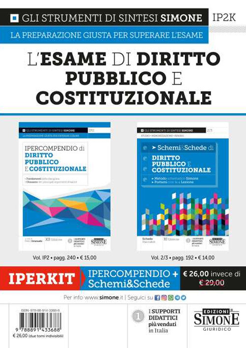 Libri Iperkit Esame Di Diritto Pubblico E Costituzionale: Ipercompendio Diritto