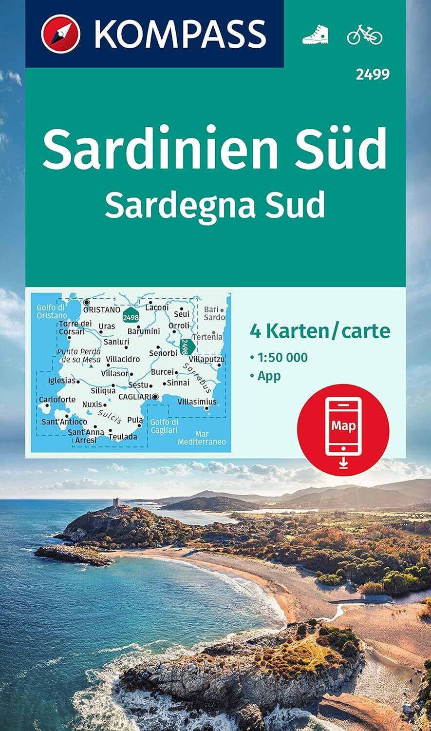 9783991217299 Cartina escursionistica n. 2499 Sardegna Sud; set ...ahrradfahren.