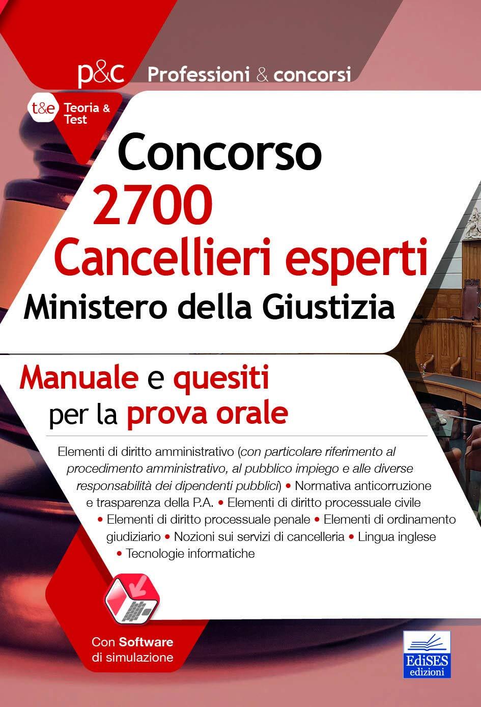 9788836222452 Concorso 2700 Cancellieri esperti nel Ministero de...nsione online