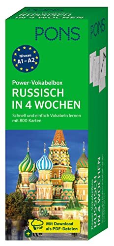 PONS Power-Vokabelbox Russisch in 4 Wochen: Schnell Russisch- (Copertina rigida)
