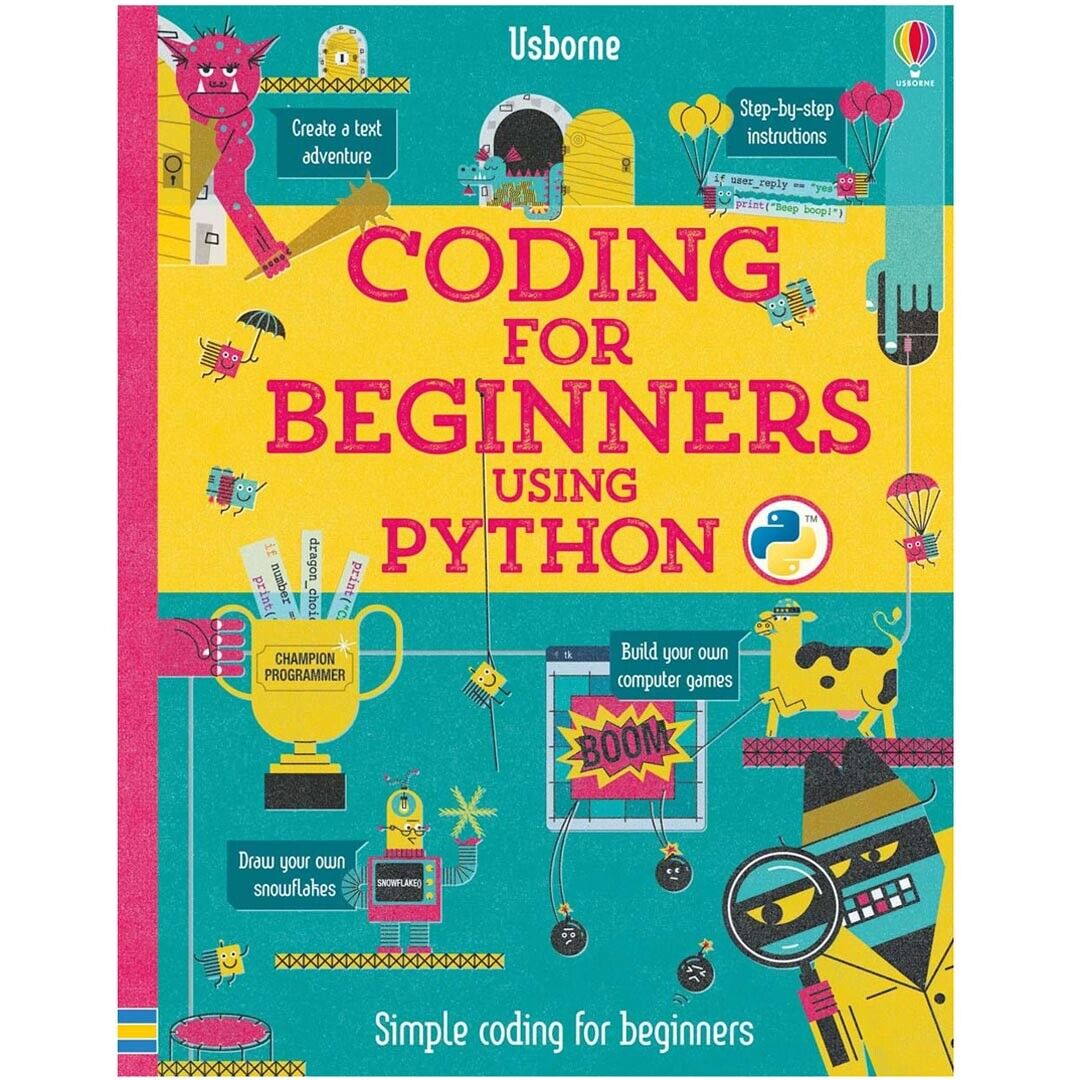 Usborne Codifica per Principianti Utilizzo Pitone - Bambini Imparare A Code