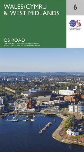 Wales & West Midlands (Map) OS Road Map