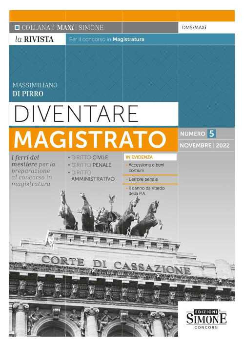 DM5/MAXI DIVENTARE MAGISTRATO NUMERO 5 DI PIRRO