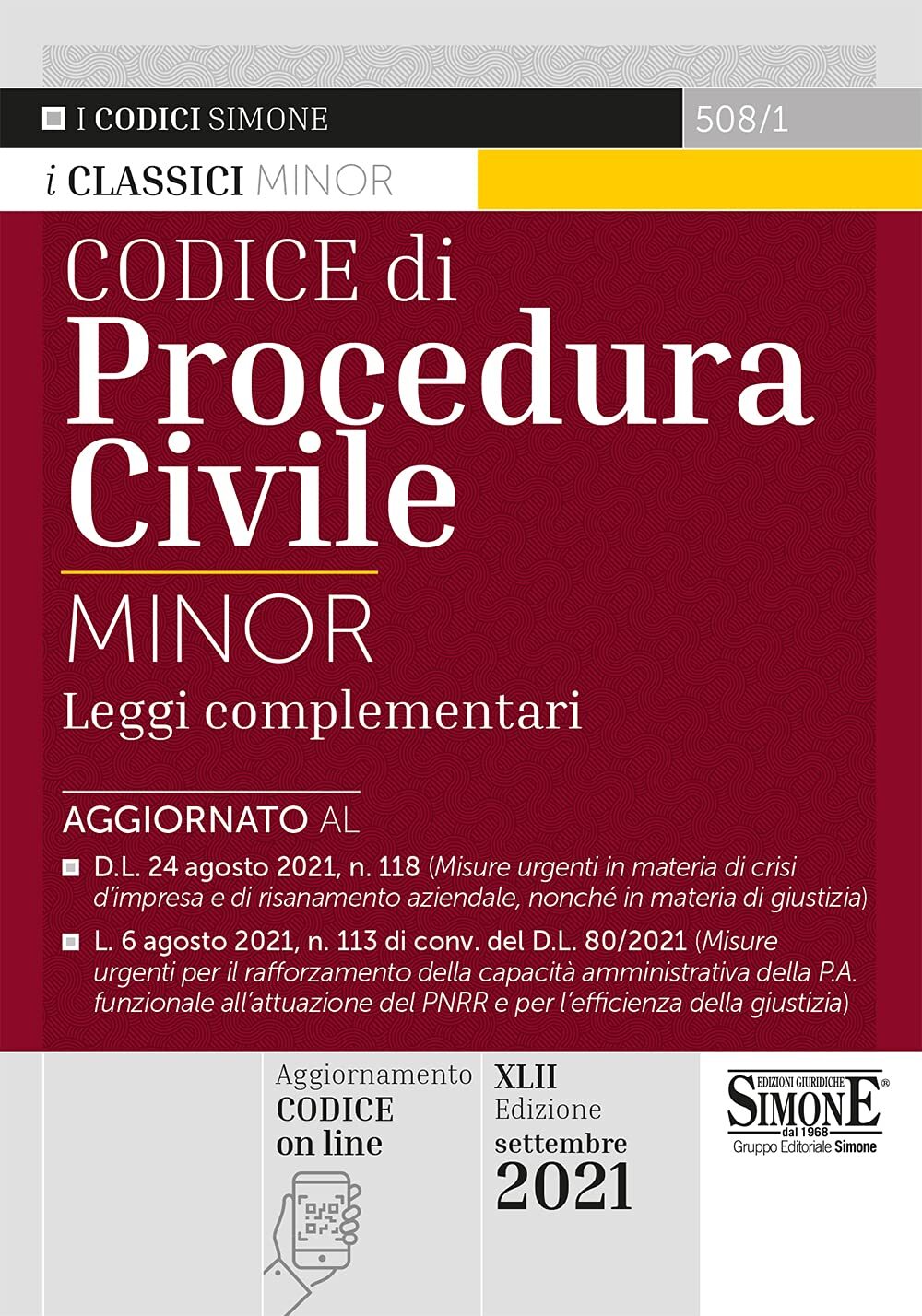 9788891430045 Codice civile e di procedura civile. Leggi complem.... Ediz. minor