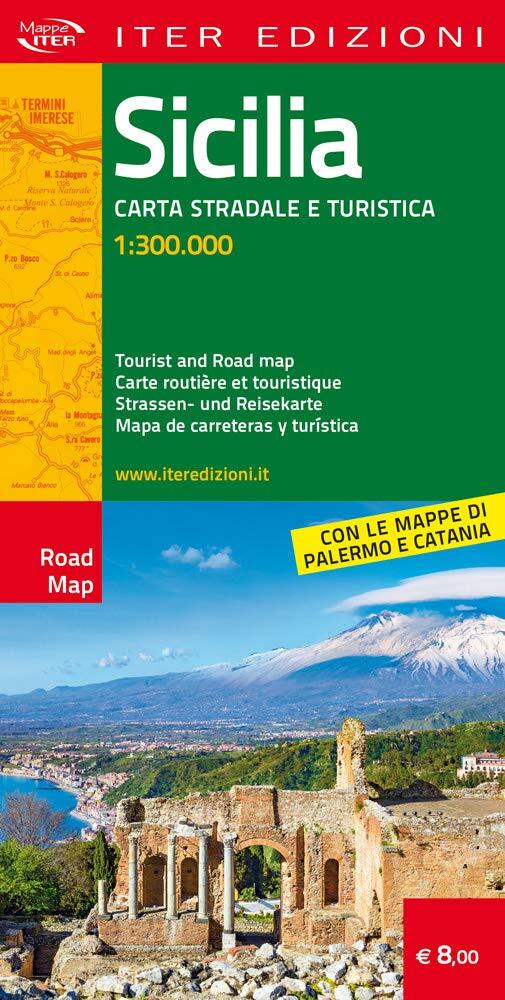 9788881772902 Sicilia. Carta stradale e turistica 1:300.000. Edi...sca, spagnola
