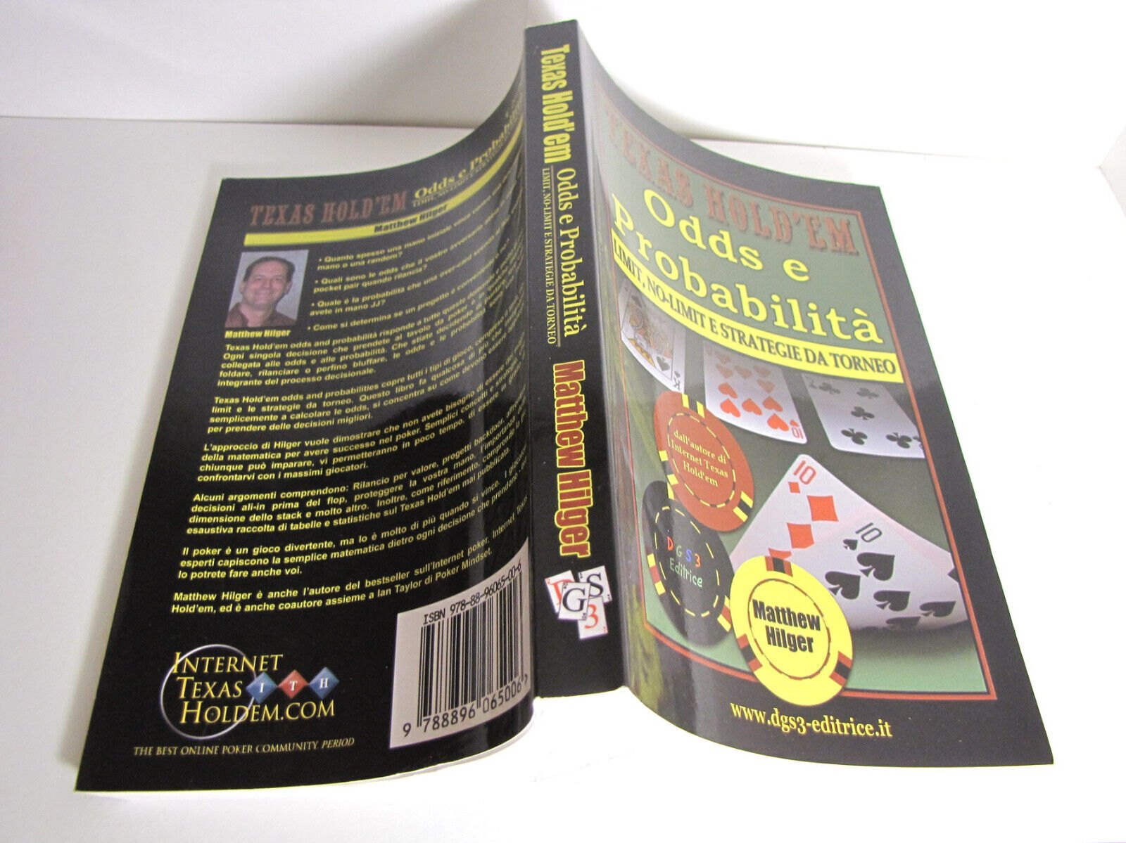 Odds e probabilità Texas Hold'em Poker Matthew Hiljer DGS3 editrice 2008 1° ed.