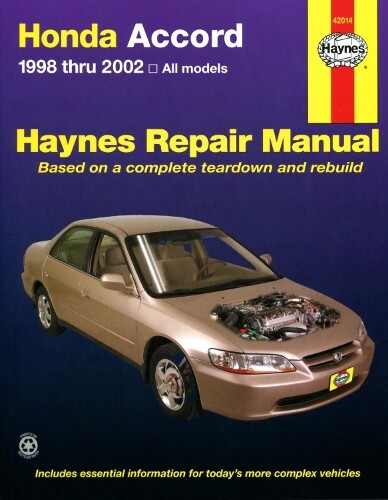 Honda Accord (1998-2002) Haynes Repair Manual (USA) (Tascabile)