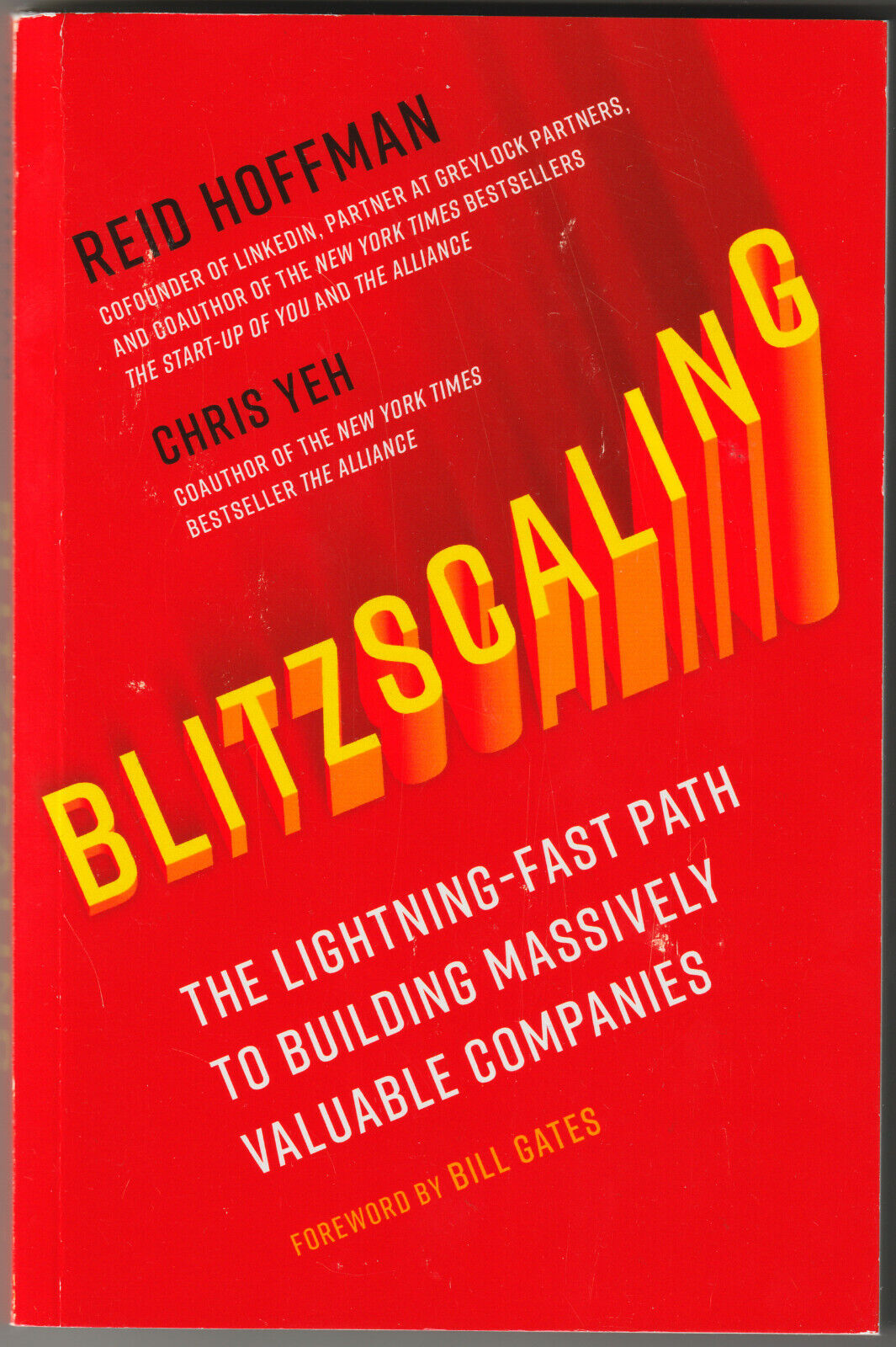 LIBRO • Blitzscaling di Reid Hoffman Chris Yeh  in INGLESE NUOVO
