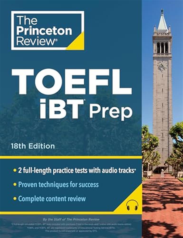 Princeton review toefl ibt prep with audio/listening tracks, 18th edition:...