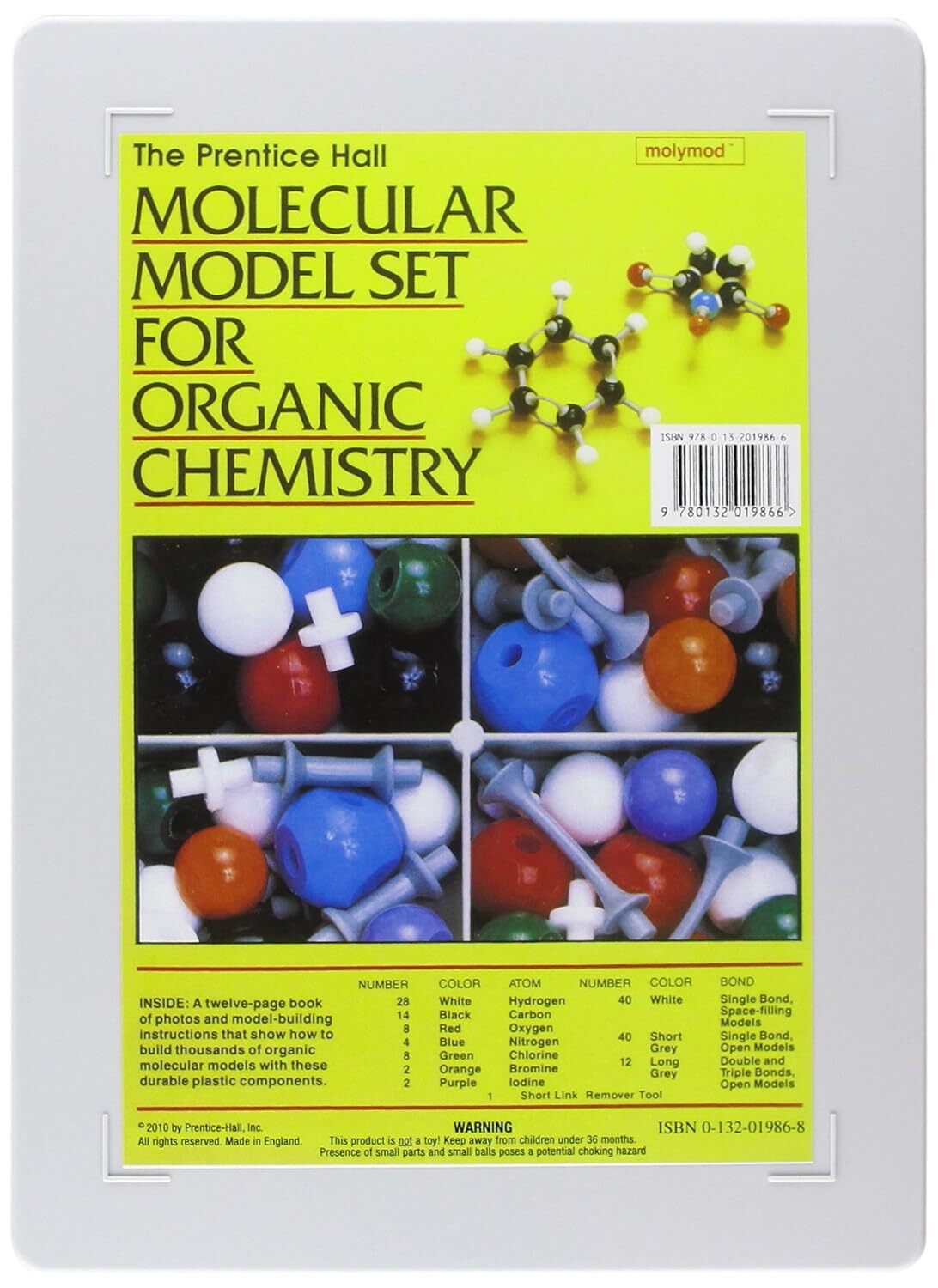 9780132019866 Molecular Model Set for Organic Chemistry - NONE