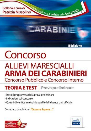 9788893620604 Concorso allievi marescialli arma dei carabinieri....i simulazione