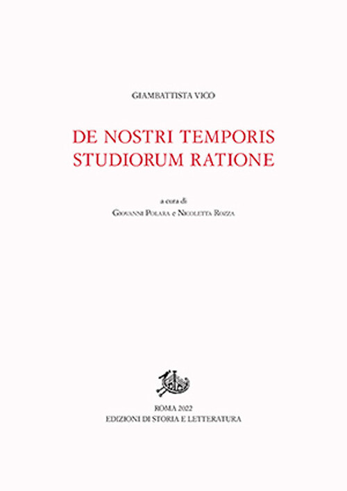 DE NOSTRI TEMPORIS STUDIORUM RATIONE VICO GIAMBATTISTA, POLARA G. (