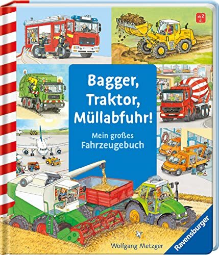 Daniela Prusse Wolfga Bagger, Traktor, Müllabfuhr!: Mein großes Fahr (Tascabile)