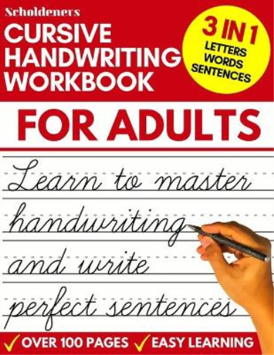 Cursive Handwriting Workbook for Adults (Tascabile)