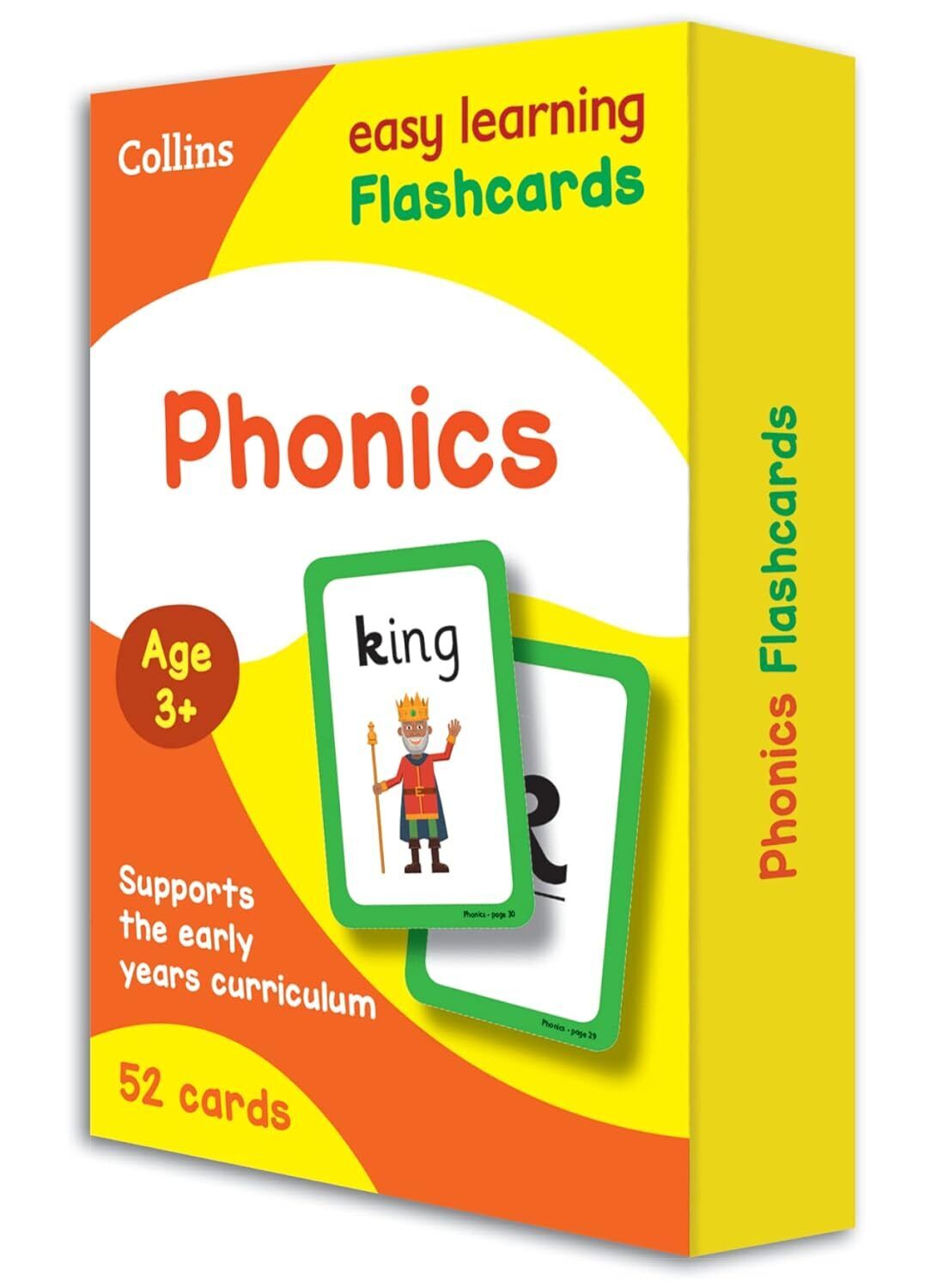 9780008201050 Phonics Flashcards: Ideal for home learning - Collins Easy Learnin