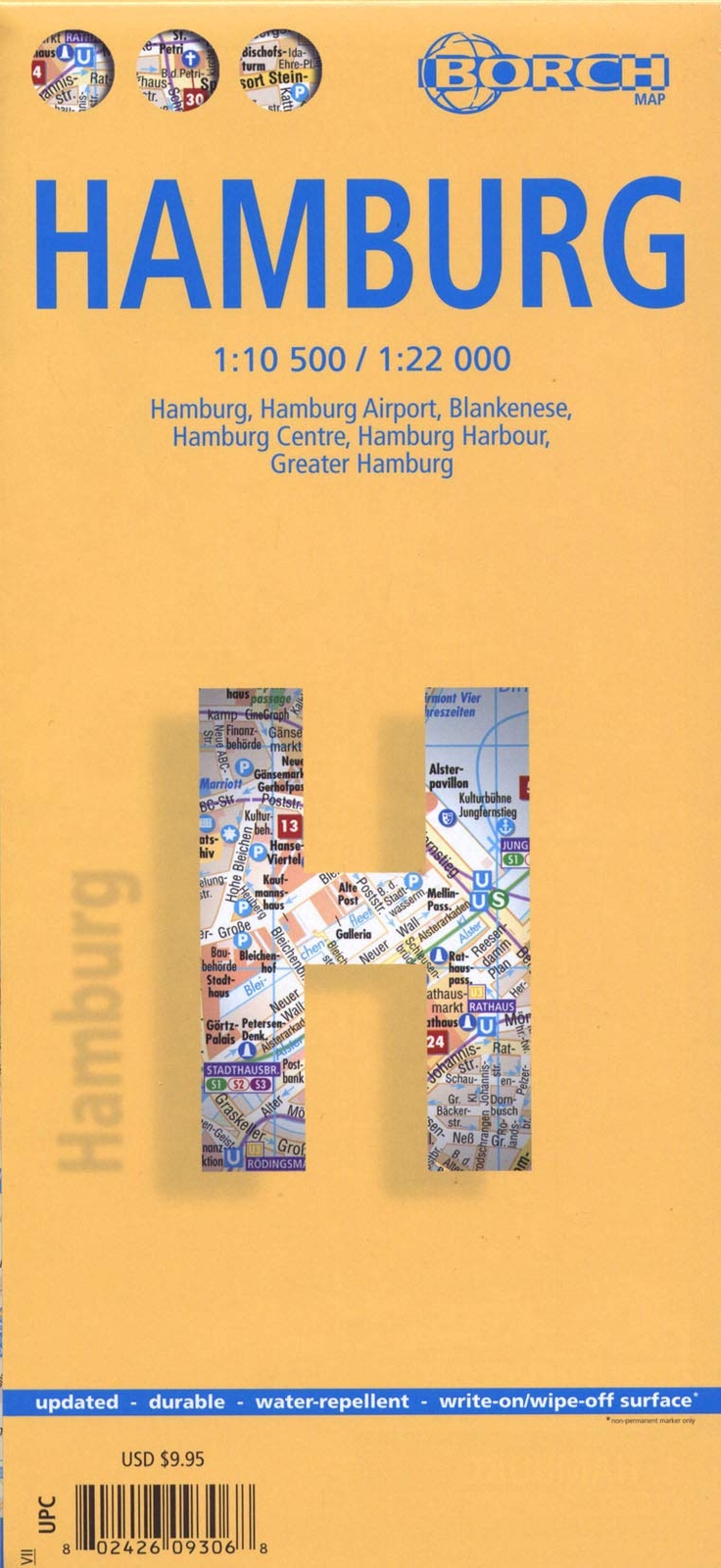 9783866093065 Hamburg. Map 1:10 500 / 1:22 000: Einzelkarten: Ha...e & time zone