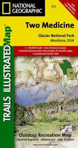 National Geographic Maps Two Medicine, Glacier National Park (Map)
