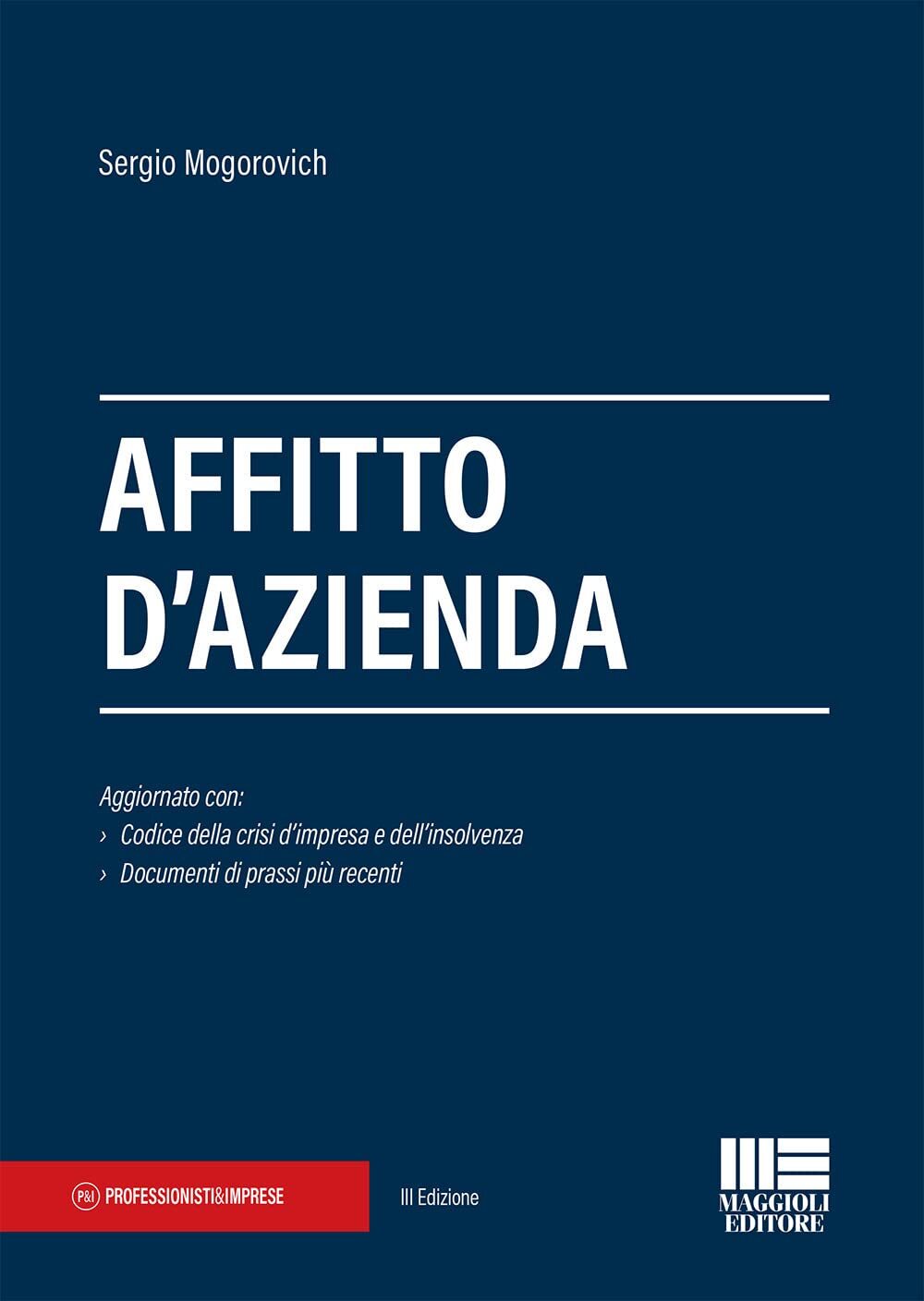 9788891654656 Affitto d'azienda - Sergio Mogorovich