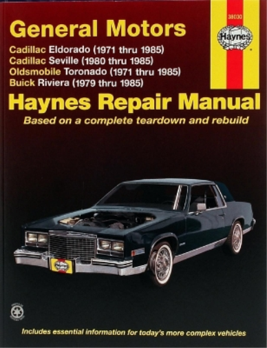 General Motors covering Cadillac Eldorado (71-85), Cadillac Seville  (Tascabile)