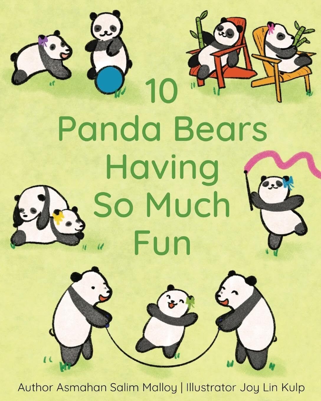 Malloy Asmahan Salim 10 Panda Bears Having So Much BOOK NUOVO