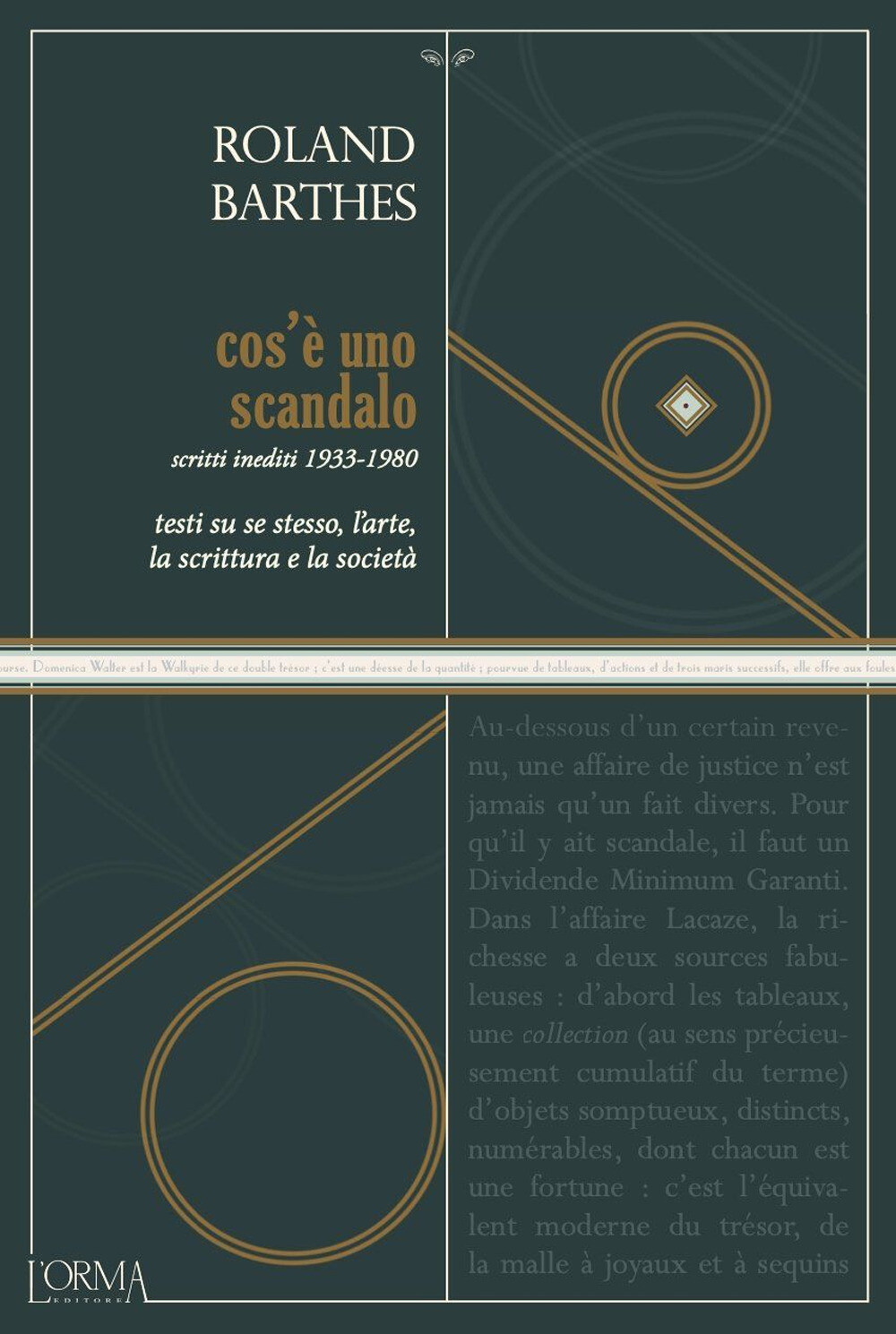 Libri Roland Barthes - Cos'e Uno Scandalo. Testi Su Se Stesso, L'arte, La Scritt