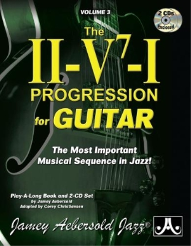 Jamey Aebersold Volume 3: The ii/V7/I Progression for Guitar (With (Sheet Music)