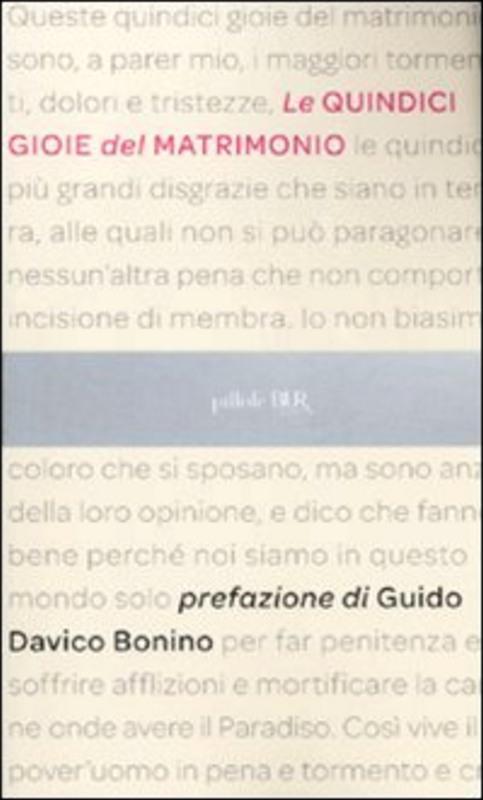 Le quindici gioie del matrimonio Francese Anonimo