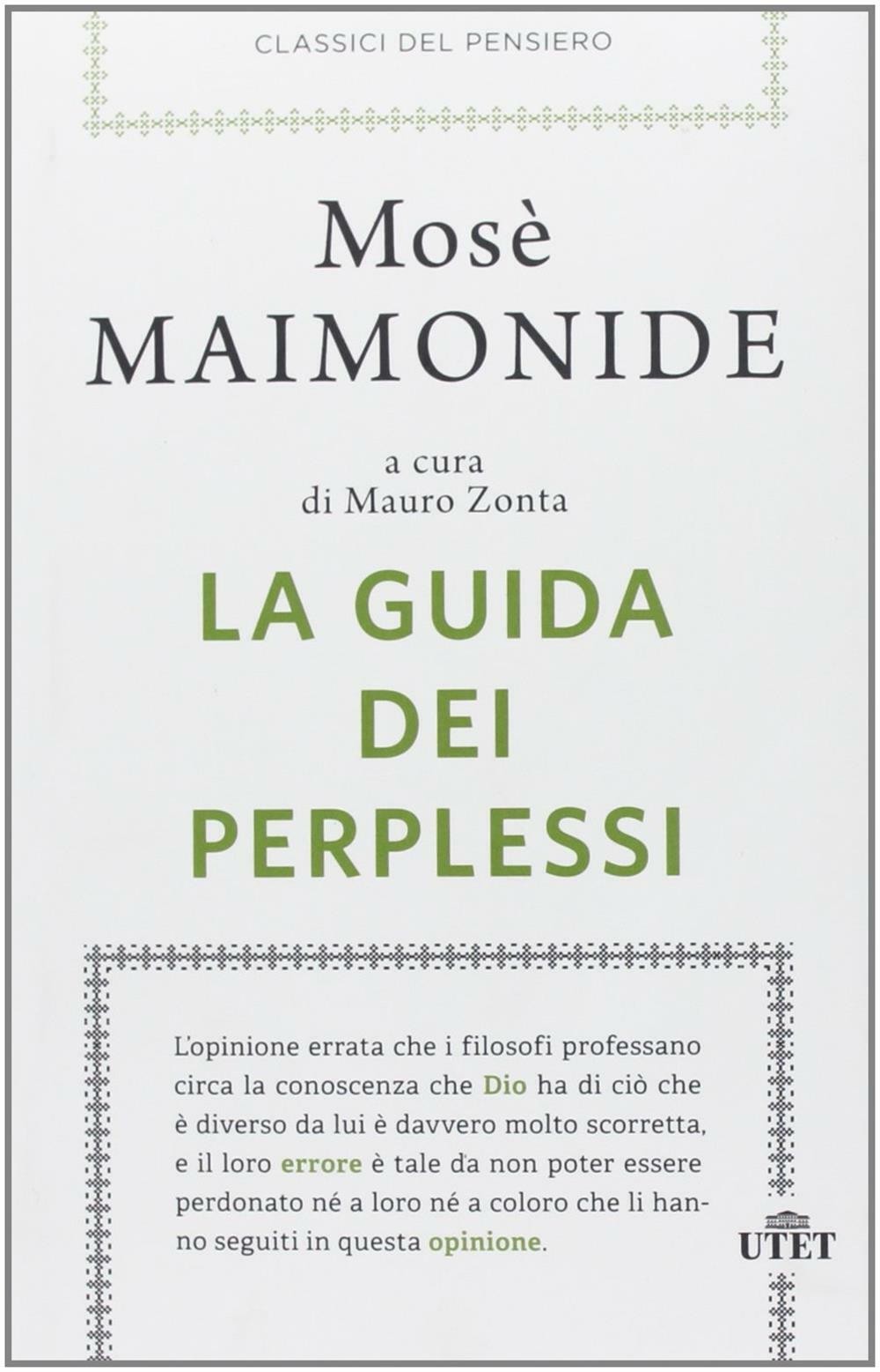 La guida dei perplessi - Maimonide Mosè