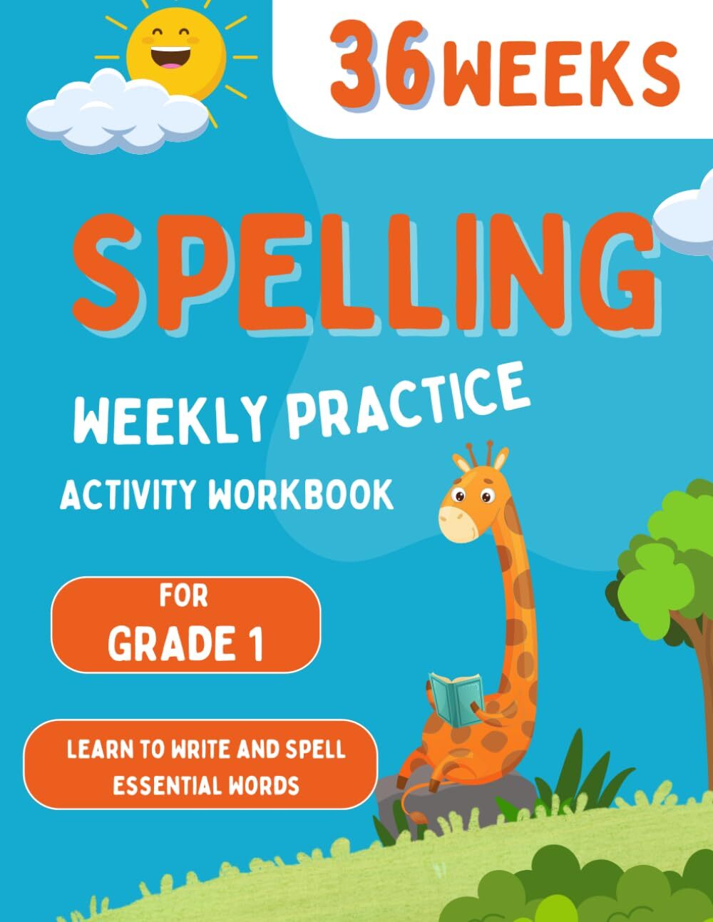 Kendy Press Spelling Weekly Practice for 1st Grade (Tascabile)