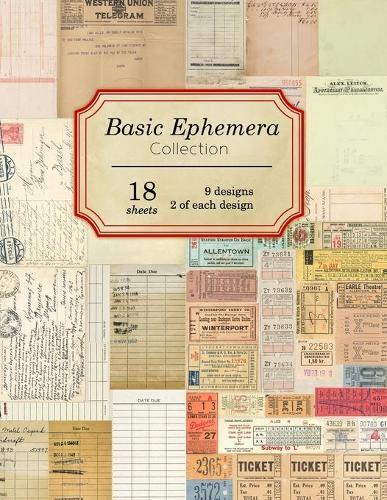 Ilopa Journals Basic Ephemera Collection (Tascabile) Vintage Ephemera Collection
