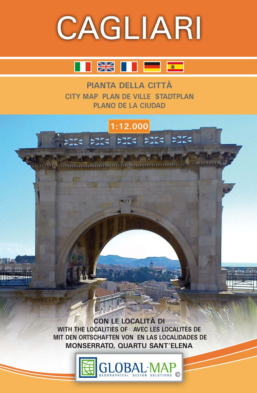Libri Cagliari. Pianta della citta 1:12.000