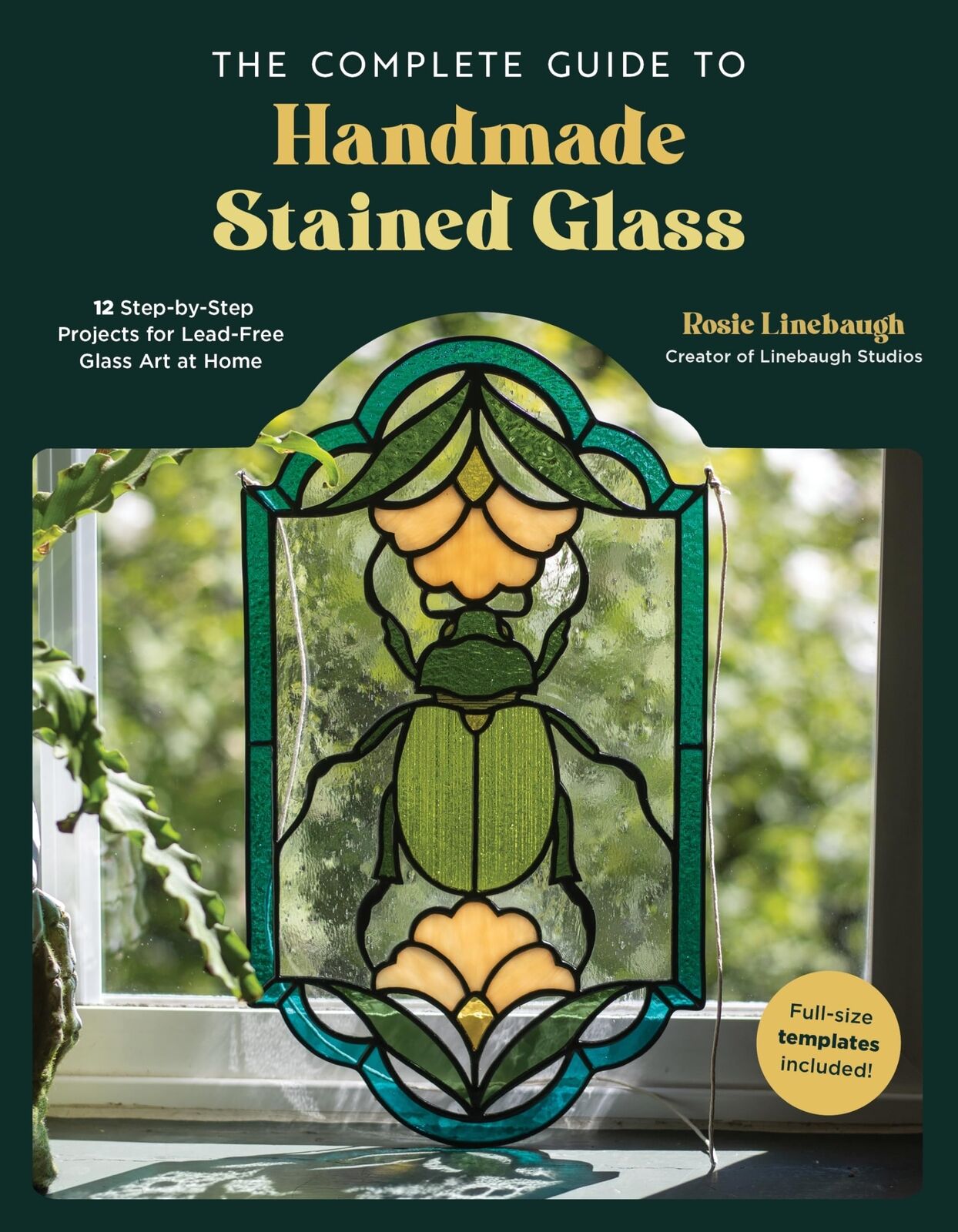 Linebaugh Rosie Comp Gt Handmade Stained Glass Book NUOVO