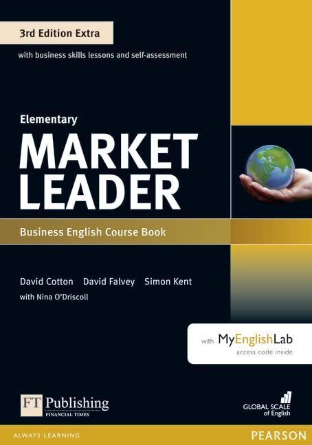 9781292134741 Market Leader Extra Elementary Coursebook con DVD-...trial Ecology