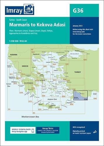 Imray Imray Chart G36 Turkey - South Coast (Map) Imray G Charts